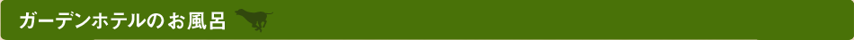ガーデンホテルのお風呂