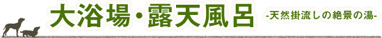 大浴場・露天風呂　天然掛け流しの絶景の湯